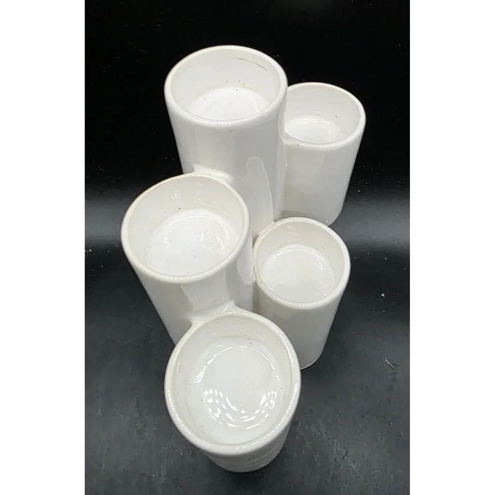 Vintage Guldkroken White 7 Armed Candlestick Holder 7
